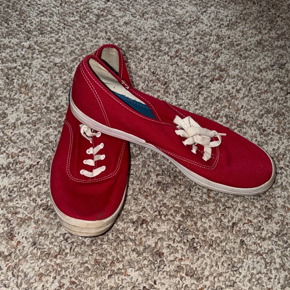 Keds Red Canvas Sneakers